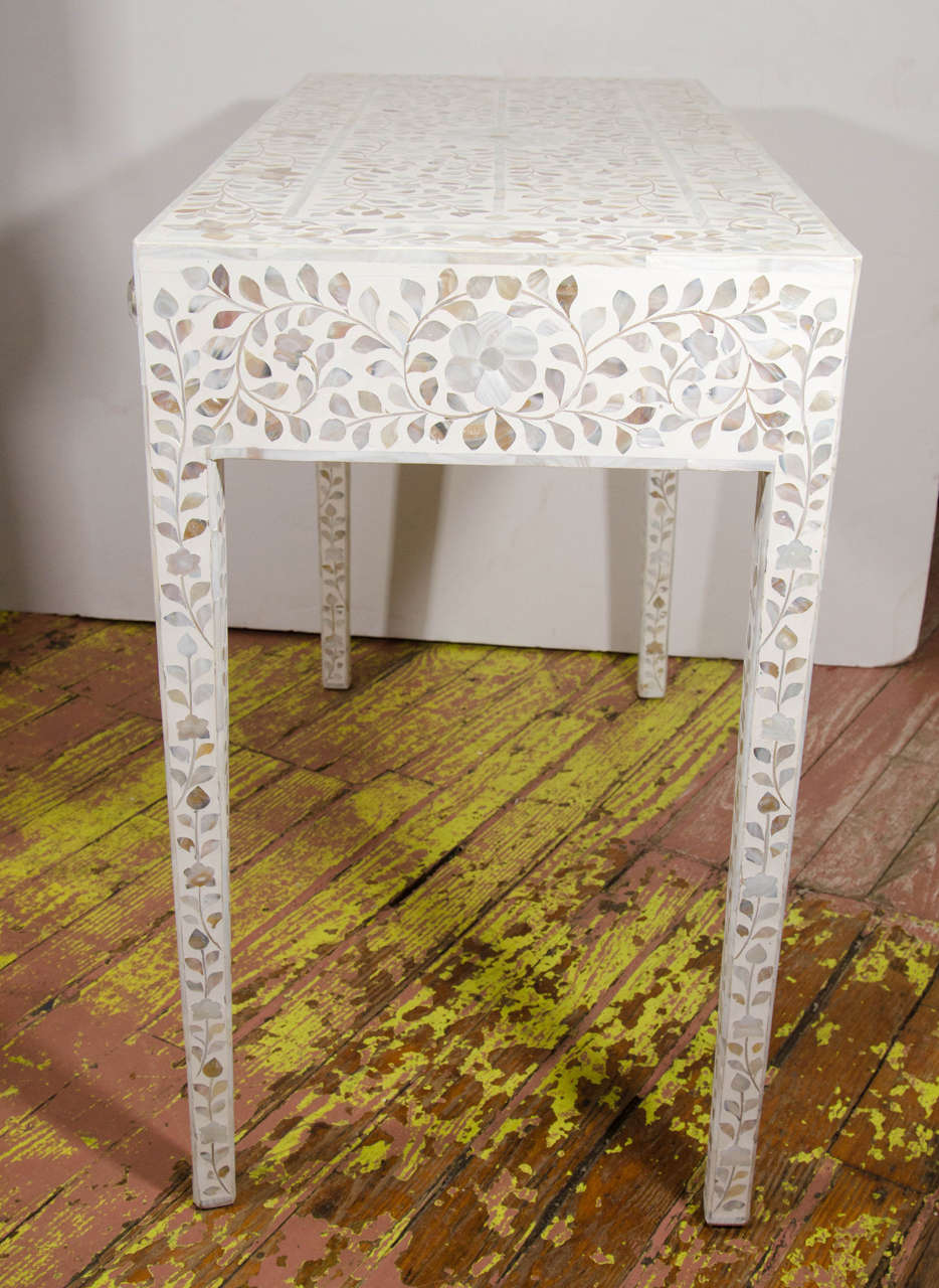 Indian Mother-of-Pearl Inlaid Desk 2