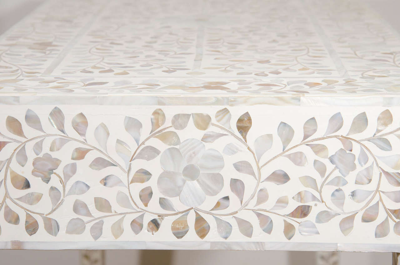 Indian Mother-of-Pearl Inlaid Desk 3