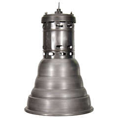 Industrial Hanging Lights with Brushed Metal