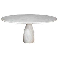Oval Center Table from Peter Draenert in Beige, Travertine, circa 1972