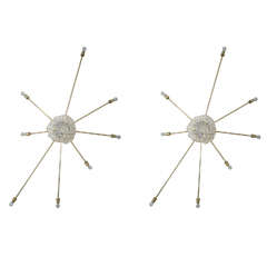 Pair of Italian "Sputnik" Wall Sconces, circa 1960