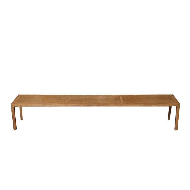 Kent Furniture Co. long bench at 1stdibs