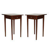 PAIR OF MATCHING HEPPLEWHITE NIGHT STANDS/TABLES FROM NEWENGLAND