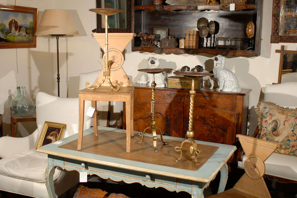 Small French Gilt Iron Table