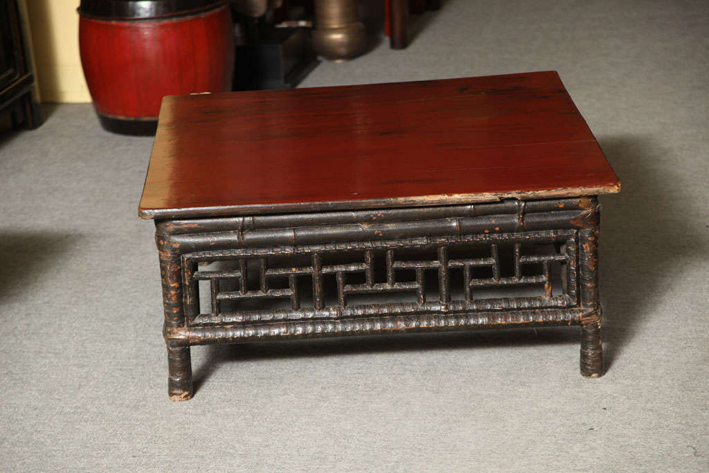 chinese red lacquer coffee table