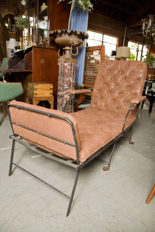 19th Century French Campaign Folding Chair For Sale