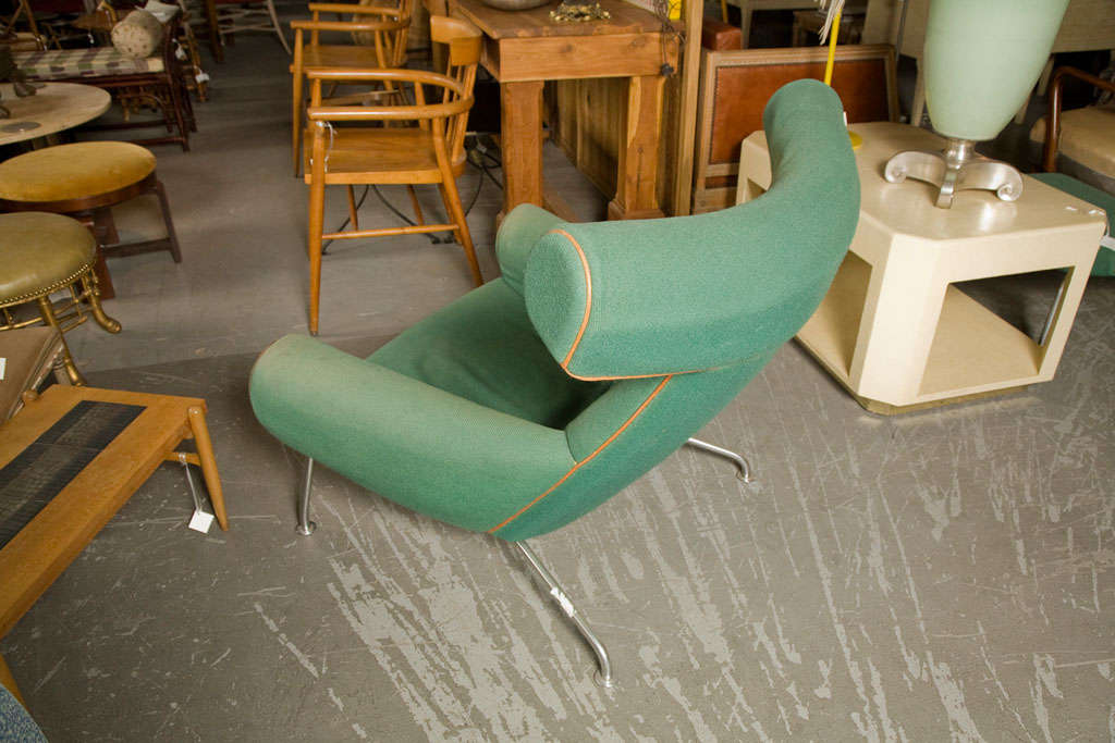 Hans Wegner Ox Chair and Ottoman For Sale 1