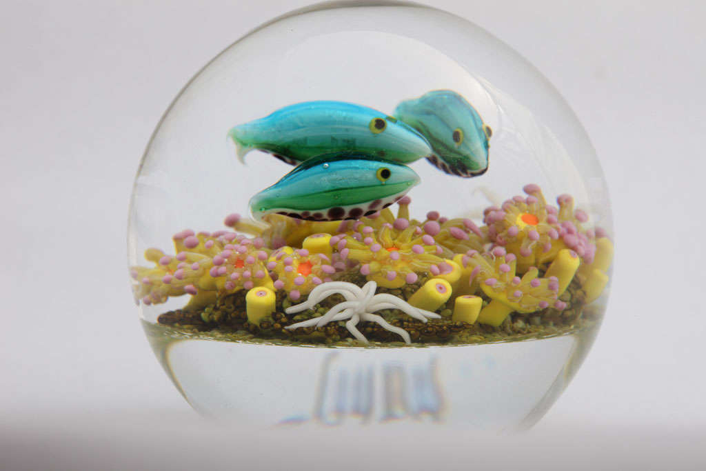 American Cathy Richardson Rainbow Fish Paperweight