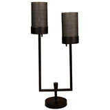 1950
s Peforated Shade Table Lamp