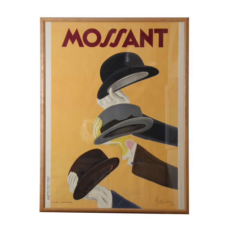 Mossant Framed Lithograph
