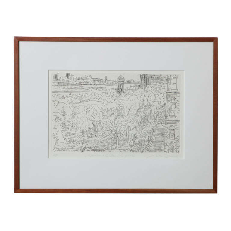 Vintage "Riverside Park in June" by Neil Blaine