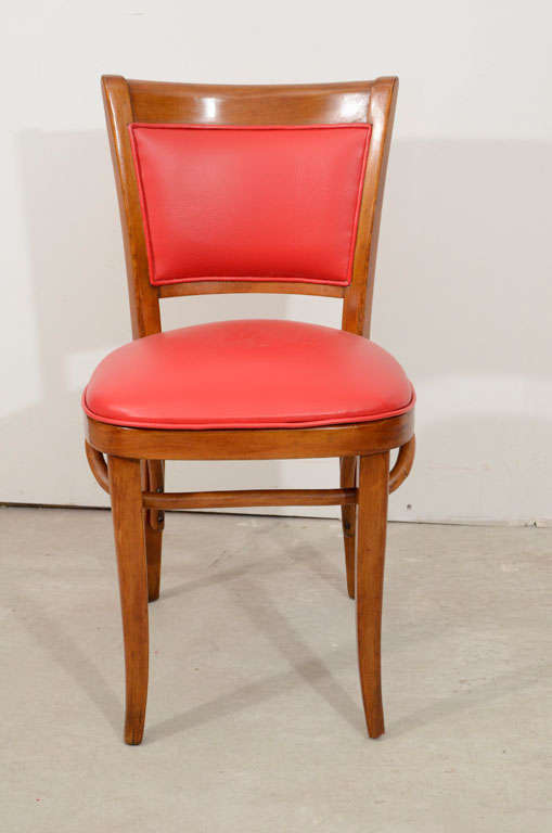 Macedonian A Set of  Six  Art  Deco  Cafe  Chairs For Sale