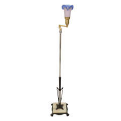 A 1930's Iron Floor Lamp