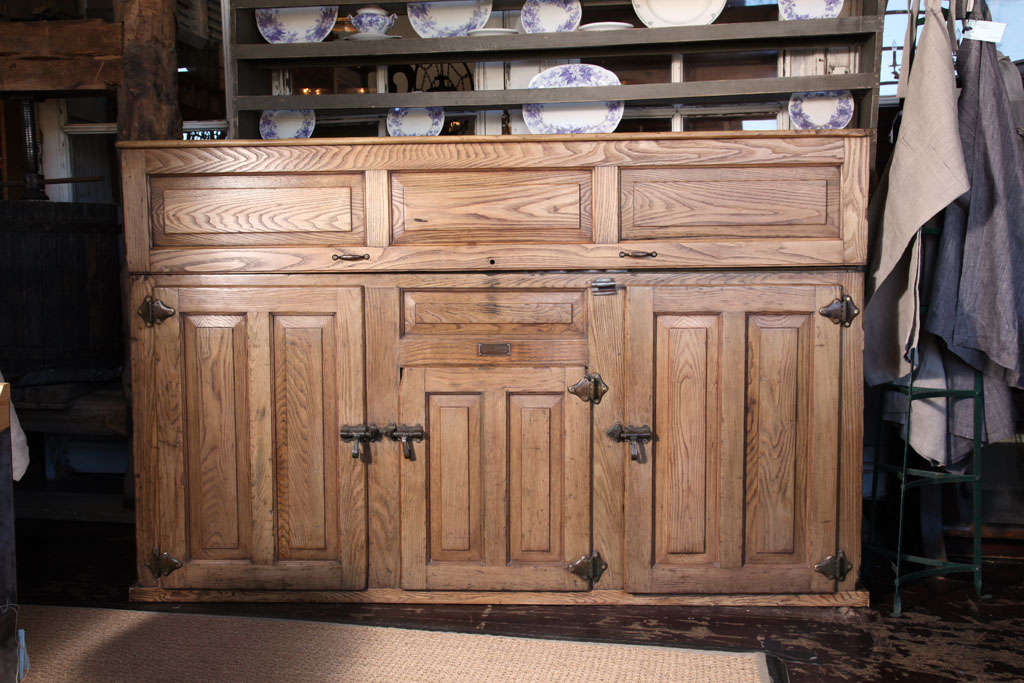 Tavern Cabinet with Copper Tray & Spigot