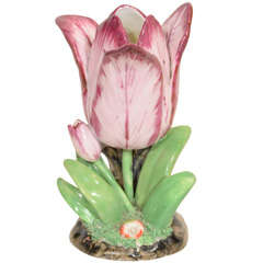 A Large Porcelain Tulip
