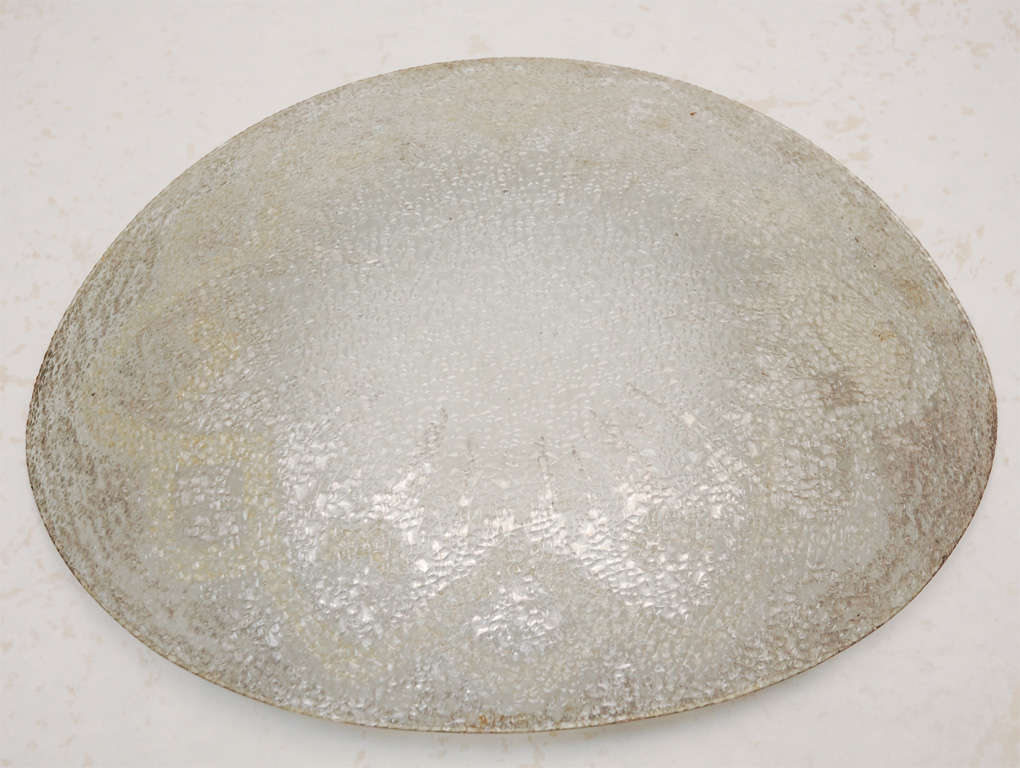 Sterling Silver On Crystal Tray By Dorothy Thorpe 1
