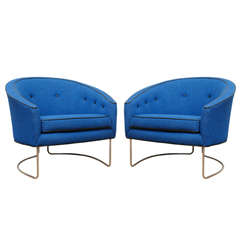 Set of 2 Arm Chairs by Milo Baughman for Thayer Coggin