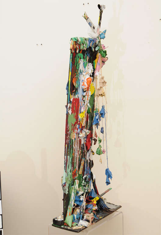 Abstract Mixed-Media Sculpture