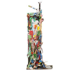 Abstract Mixed-Media Sculpture