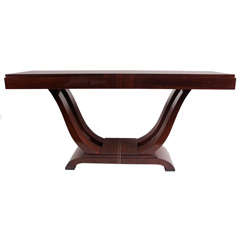 French Deco Rosewood Console Table
