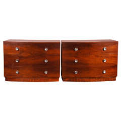 Pair of Rosewood Chests by Gilbert Rohde for Herman Miller USA