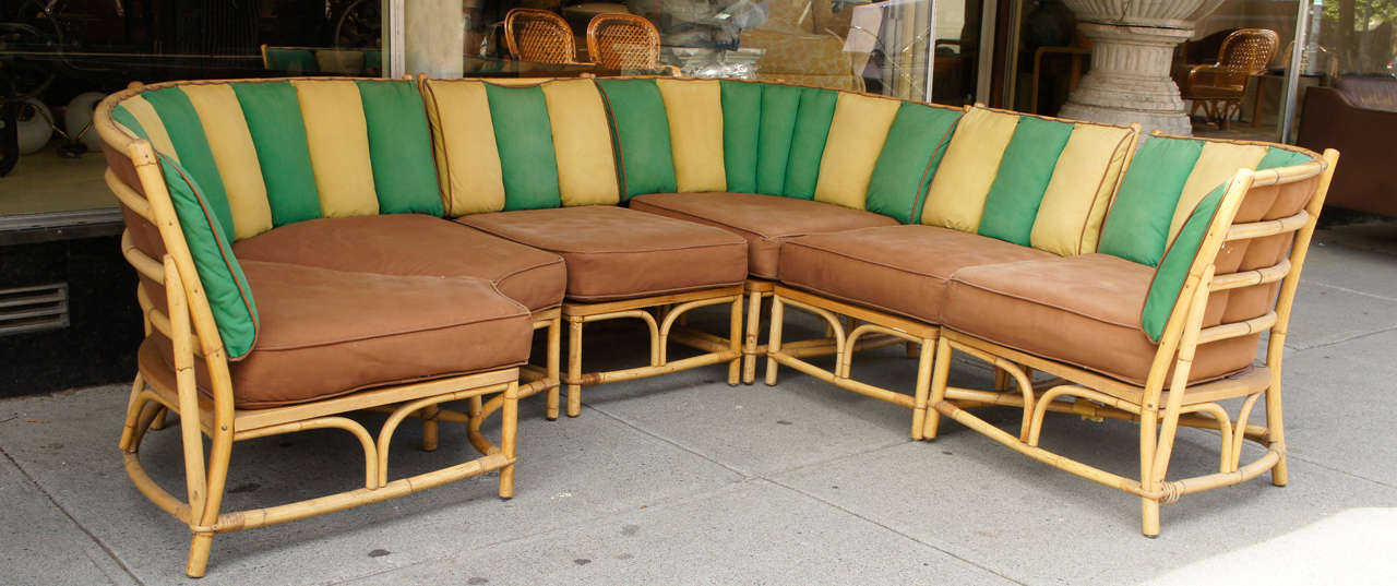 bamboo sectional sofa