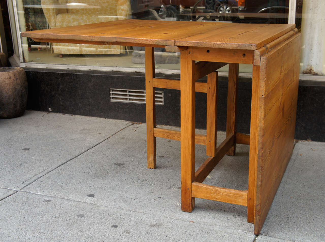 19th Century Swedish Pine Gateleg Table at 1stDibs