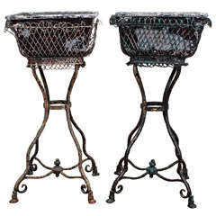 Antique Pair of 19th Century Planters by Arras