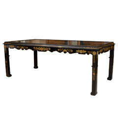Antique 19th Century French Chinoiserie Dining Table