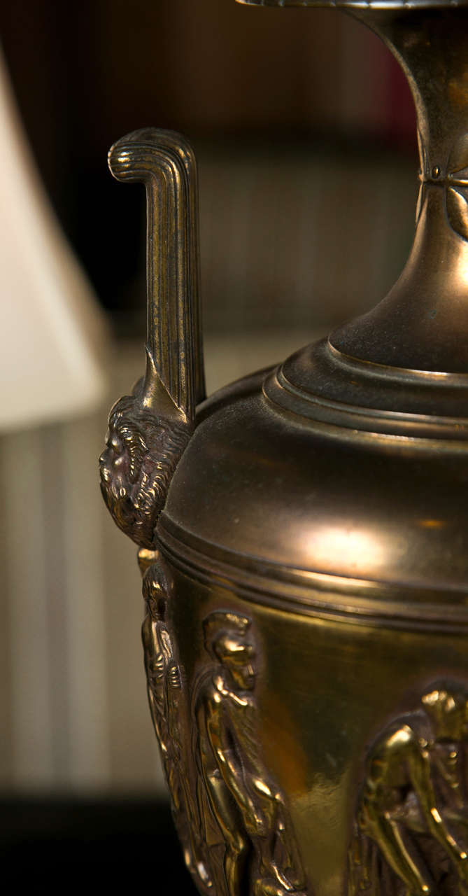 A Pair Of Neoclassical Style Bronze Table Lamps. 2
