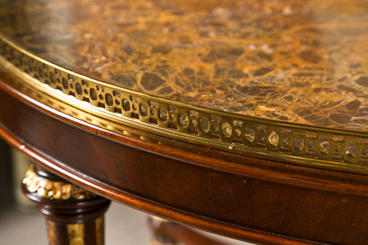 Maitland Smith Large Marble Top Centre Table
