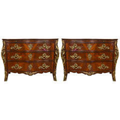 Pair of Ralph Lauren Mahogany Commodes