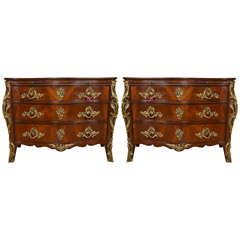 Pair of Ralph Lauren Mahogany Commodes