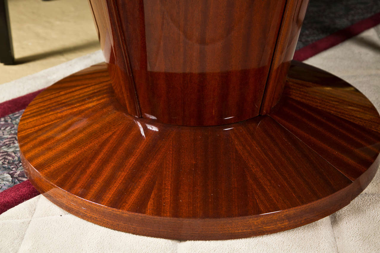 Art Deco Style Rosewood Dining Table In Excellent Condition In Stamford, CT