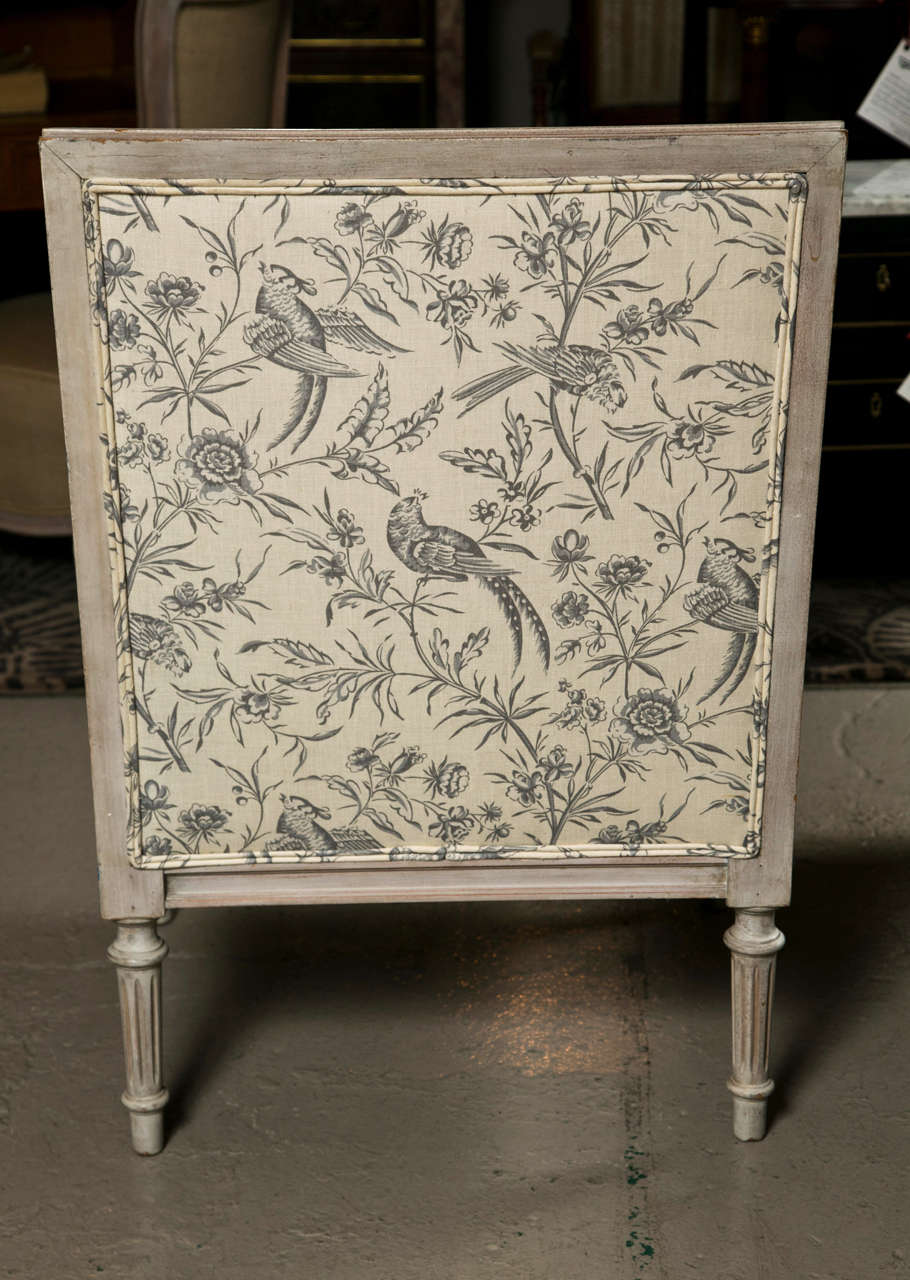Pair of Painted Bergere Chairs by Jansen 1