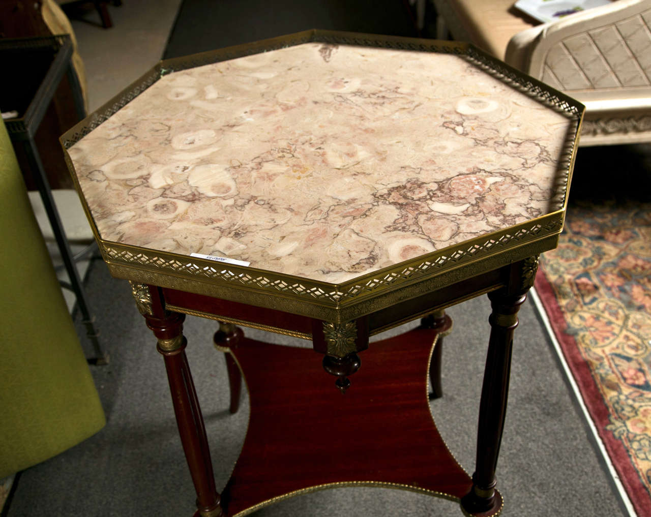 French Octagonal Rosewood End Table at 1stDibs