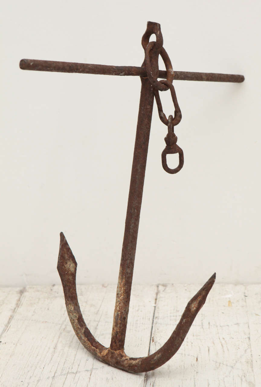 Vintage nautical anchor for decoration.
