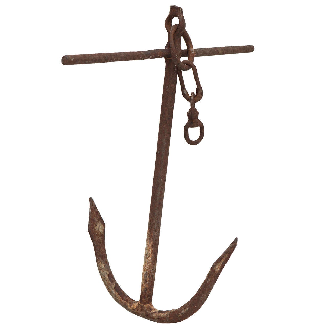 Large Rusted Ship's Anchor