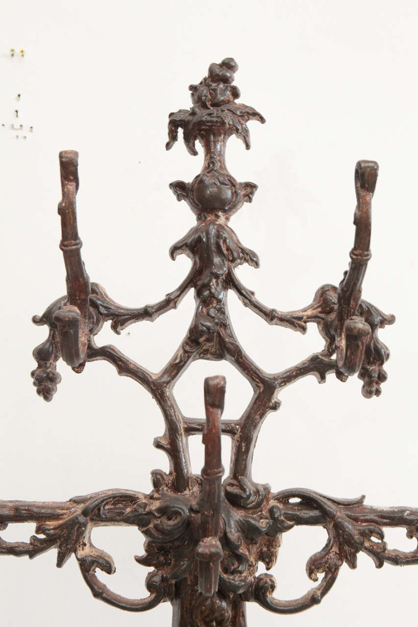 antique coat rack and umbrella stand