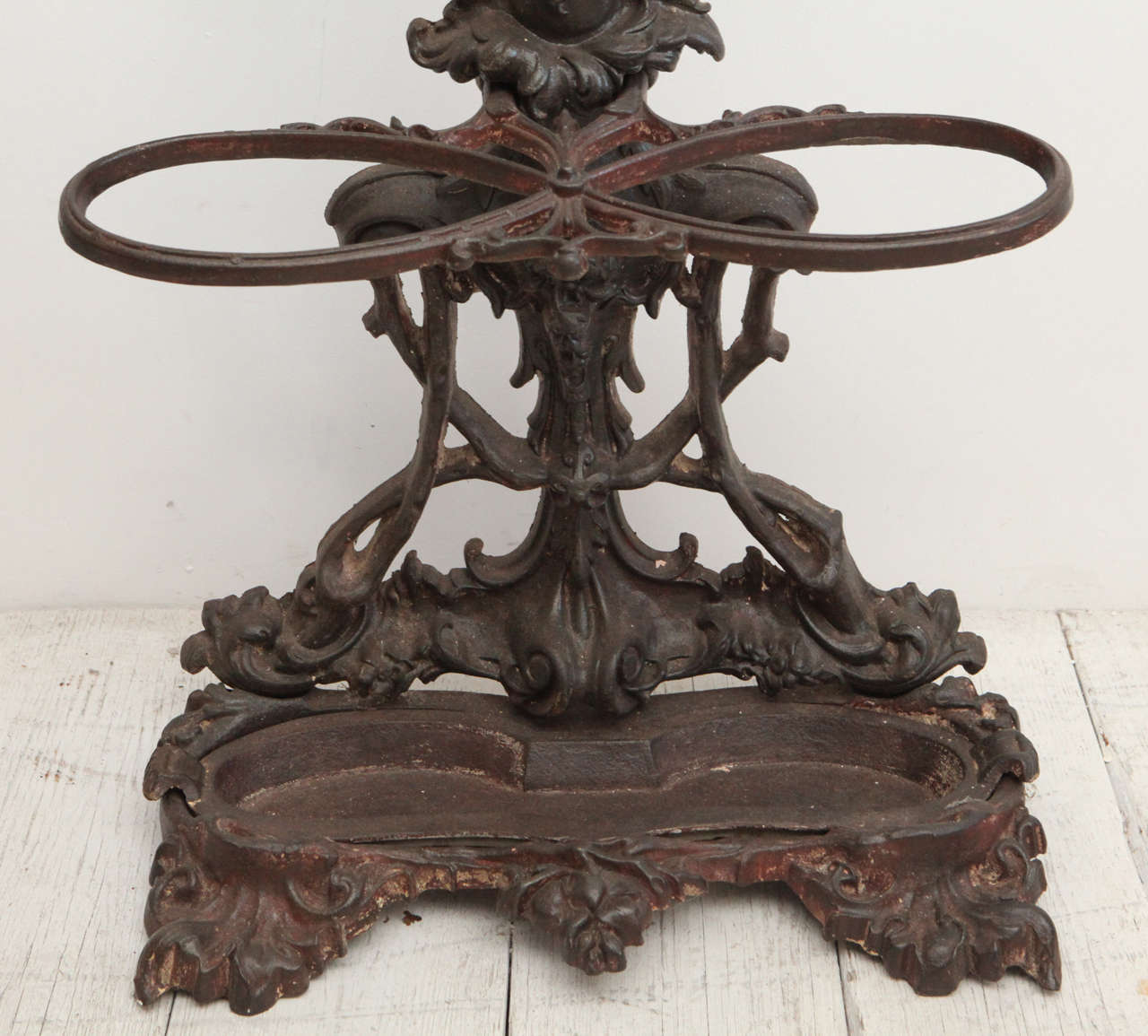 vintage coat rack with umbrella stand