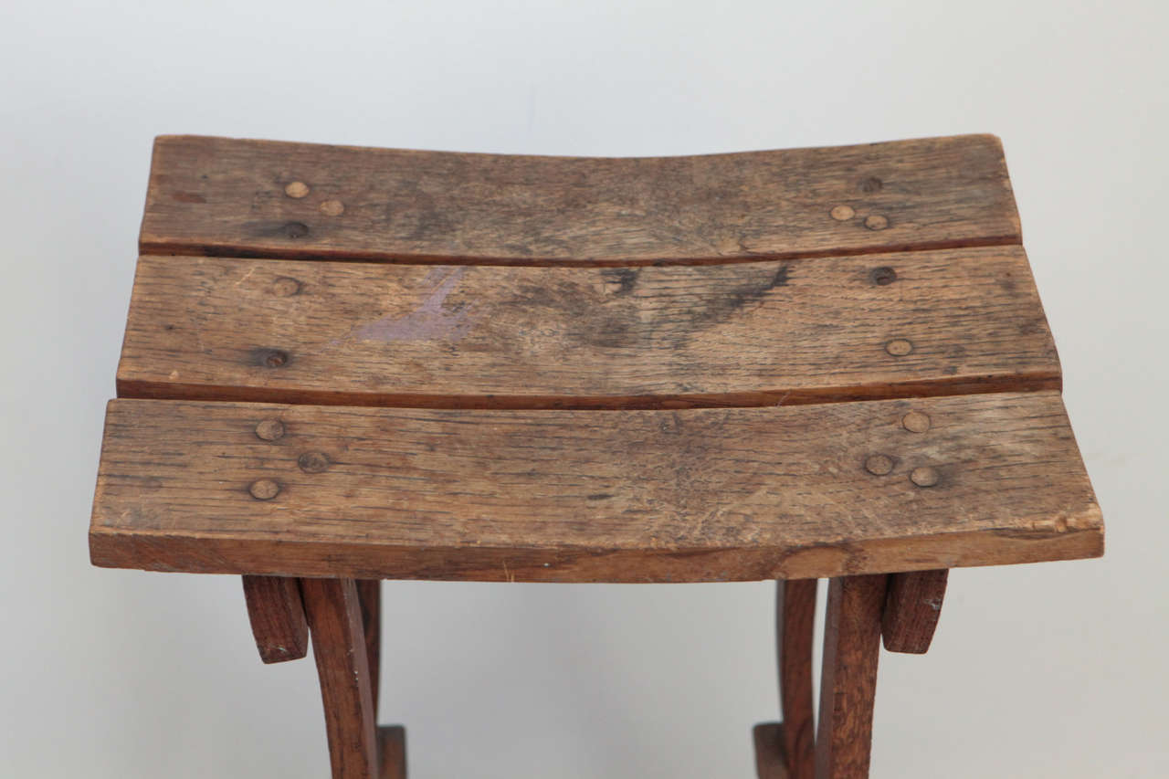American Vintage Wooden Artist's Stool
