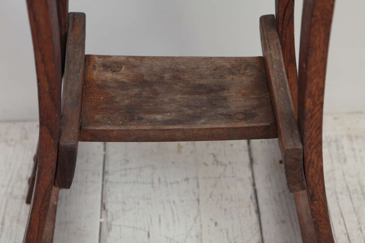 Vintage Wooden Artist's Stool In Fair Condition In Los Angeles, CA