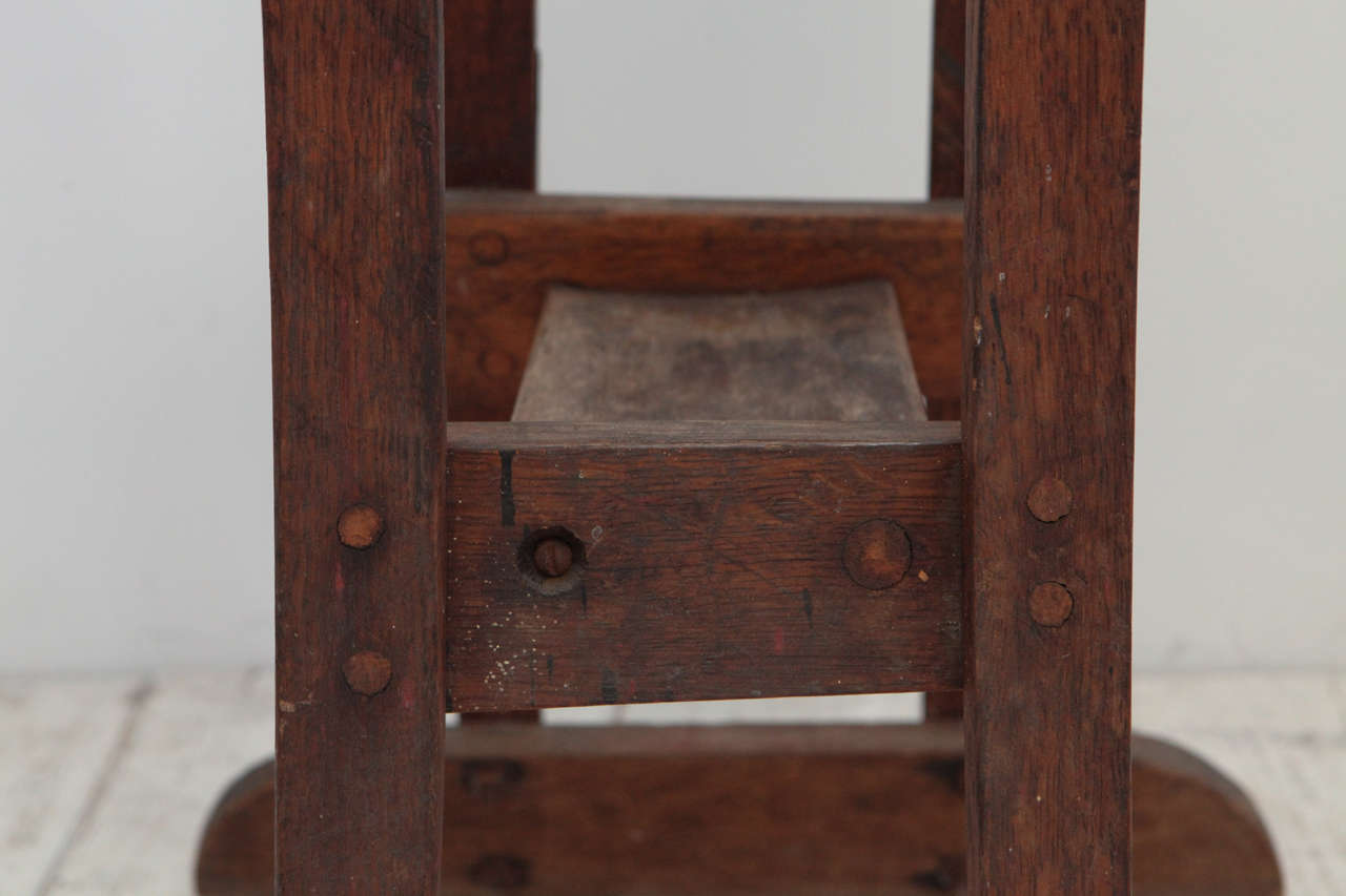 Vintage Wooden Artist's Stool 1