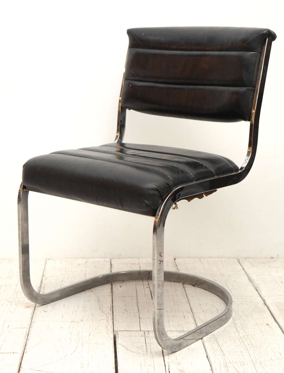 leather cantilever dining chairs