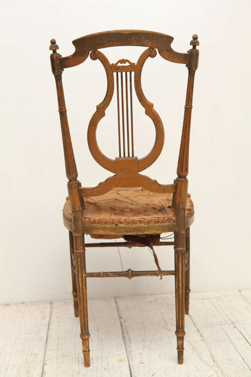 Petite French Ballroom Chair with Harp Back 3
