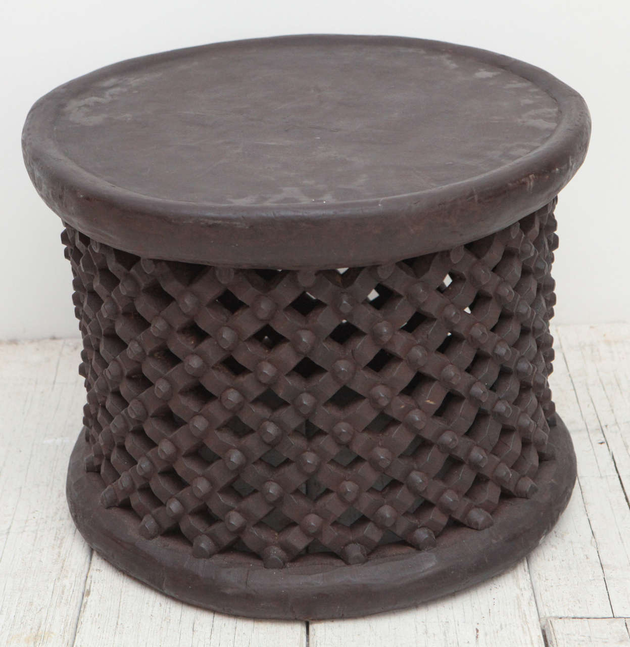 African Drum Side Table from Cameroon at 1stDibs african side tables