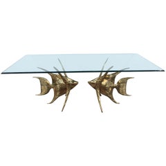 Rare Alain Chervet Fish Table