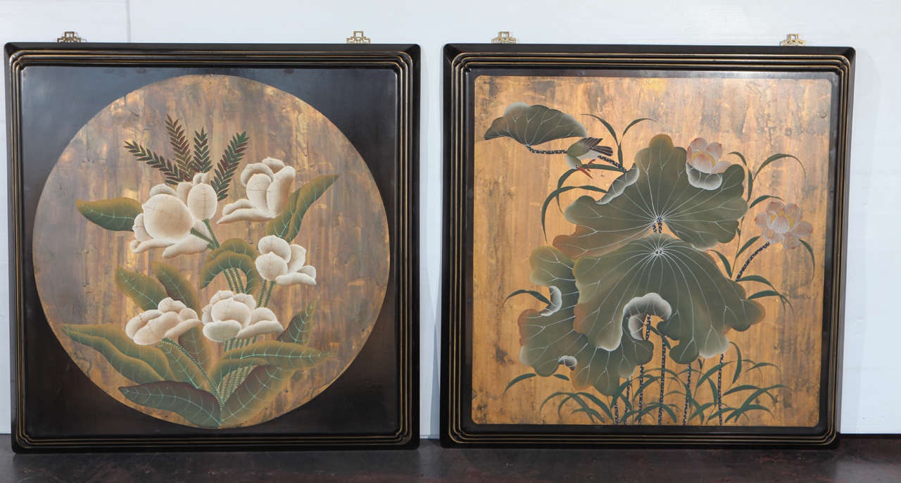 Fine Set of Two Decorative Wall Panels