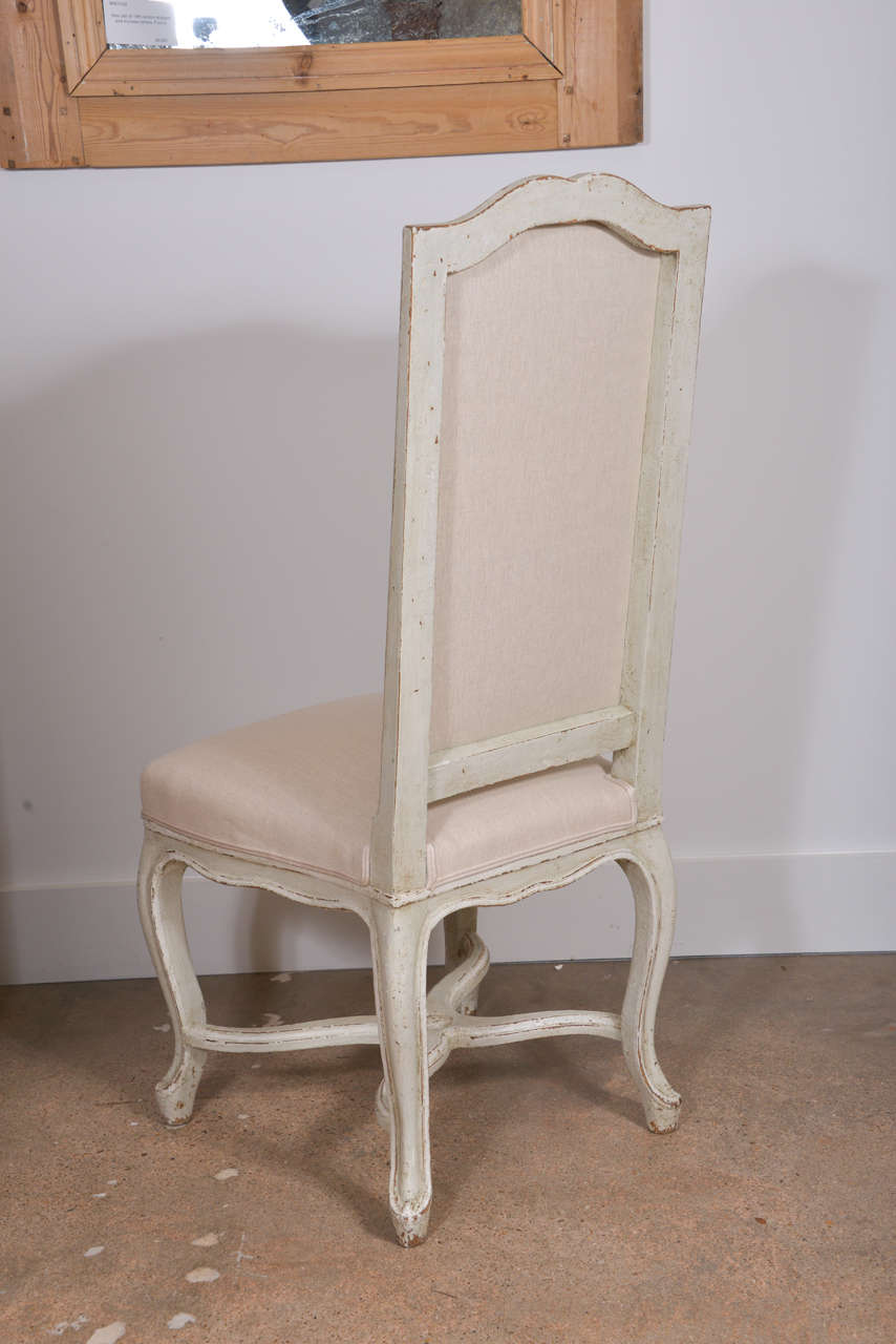 Set of 10 Painted French Dining Chairs at 1stDibs