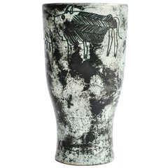 Tall Ceramic Vase by Jacques Blin